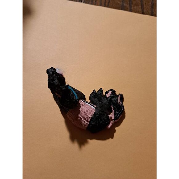 Vintage Hand-Painted Black Horse Pony Southwest Figurine with Blanket & Ribbon - Picture 5 of 6